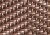 Fauteuil en resine tressee design bi-color marron