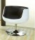 1 Fauteuil Eros noir/blanc