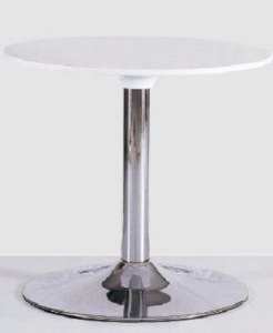 Table basse inox blanche