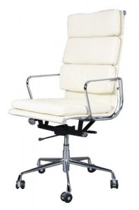 Fauteuil Soft Pad Group EA219 Eames blanc