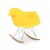 Fauteuil type Charles EAMES RAR jaune 