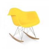 Fauteuil type Charles EAMES RAR jaune 