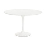 Table tulipe / tulip avec disque blanc 120 cm type Saarinen