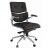 Fauteuil de bureau MEGA design en cuir noir