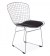 Chaise Diamond Harry Bertoia avec coussin noir