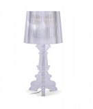 Lampe de table transparente inspirée Bourgie