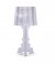 Lampe de table transparente inspirée Bourgie