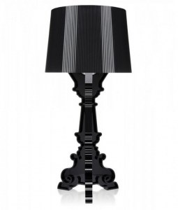 Lampe de table noire inspirée Bourgie