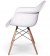 Lot de 6 fauteuils Charles Eames DAW blanc