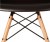 Lot de 6 fauteuils DAW noir type Charles Eames