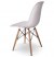  Lot de 4 chaises Charles EAMES DSW Blanc