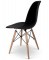 Lot de 4 Chaises Charles EAMES DSW noir