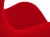 Fauteuil egg rouge style Jacobsen