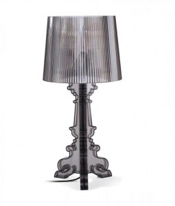 Lampe de table transparent fumé inspiré Bourgie