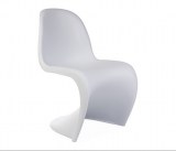 Lot de 2 Chaises type panton blanc brillant laqué + port inclus