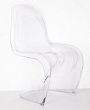 6 Chaises panton transparentes 