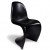 Lot de 6 Chaises type panton noir mat