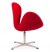 Fauteuil swan rouge type Jacobsen