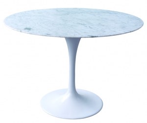 Table tulipe ronde avec disque marbre 137 cm tulip