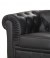 fauteuil chesterfield noir cuir PU